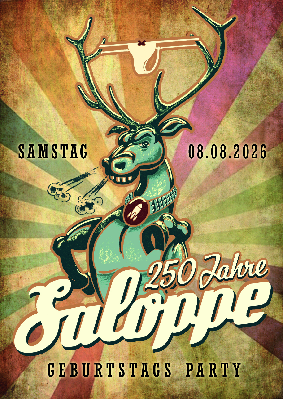 250 Jahre SALOPPE!!! - DIE Geburtstagsparty mit dem DJ TEAM BERLIN in der Schwitzhütte + KopfhörerDisko OpenAir + hoffentlich vielen Geschenken für uns